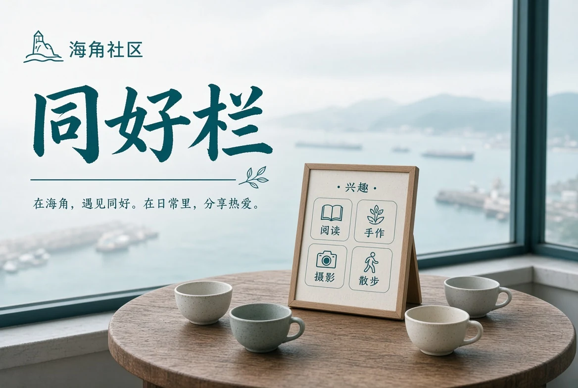 兴趣连接与社区交流主题画面